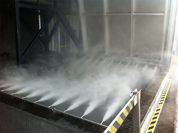 料坑干霧抑塵案例