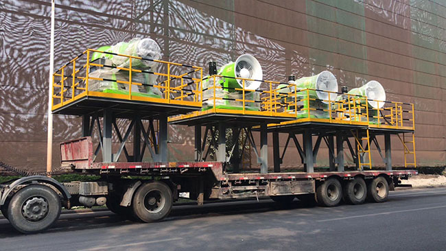 沙鋼集團高塔式霧炮到貨